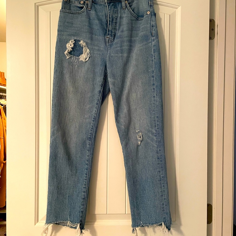 Madewell straight crop Jean
